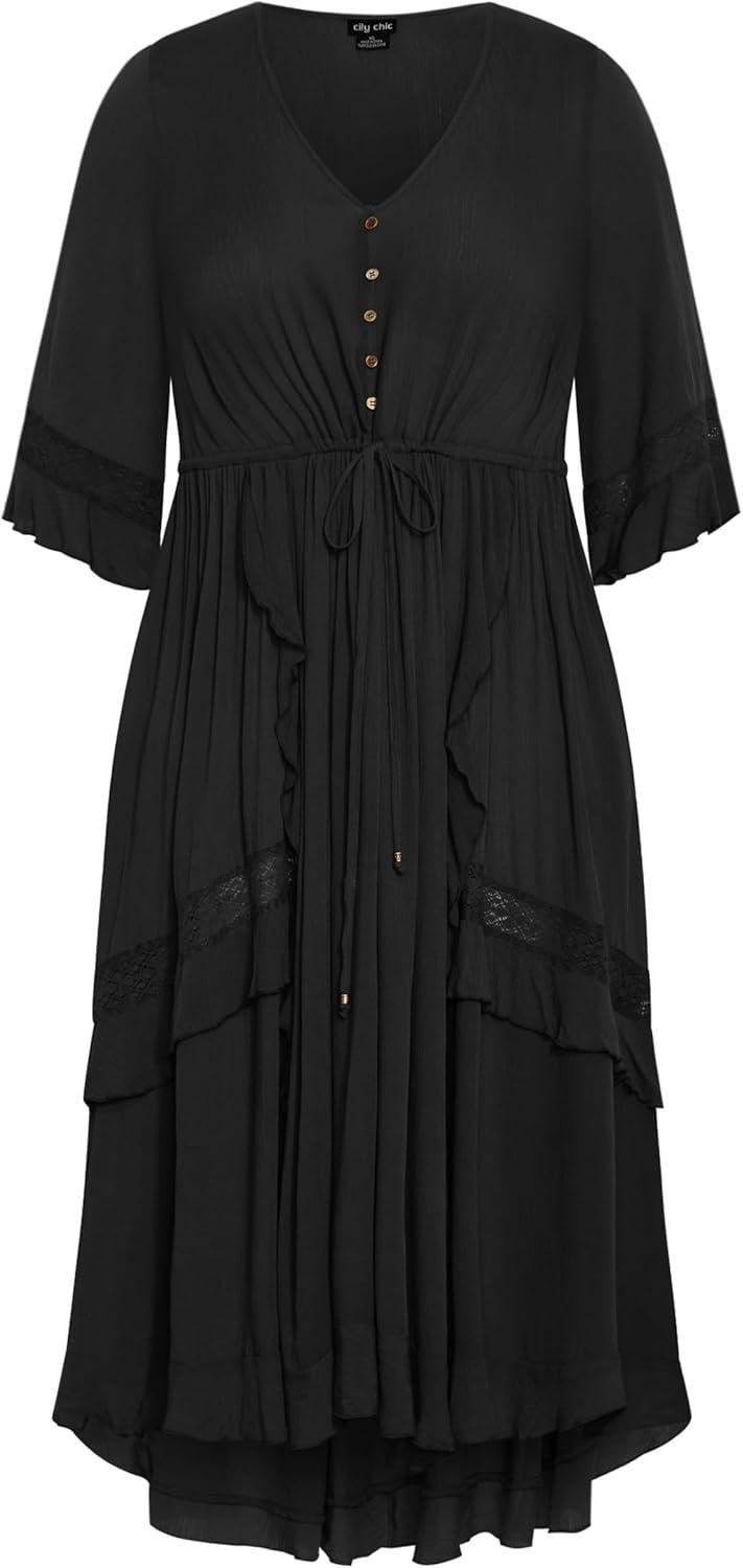 image:imageCity Chic Womens Plus Size Cadence DressBlack