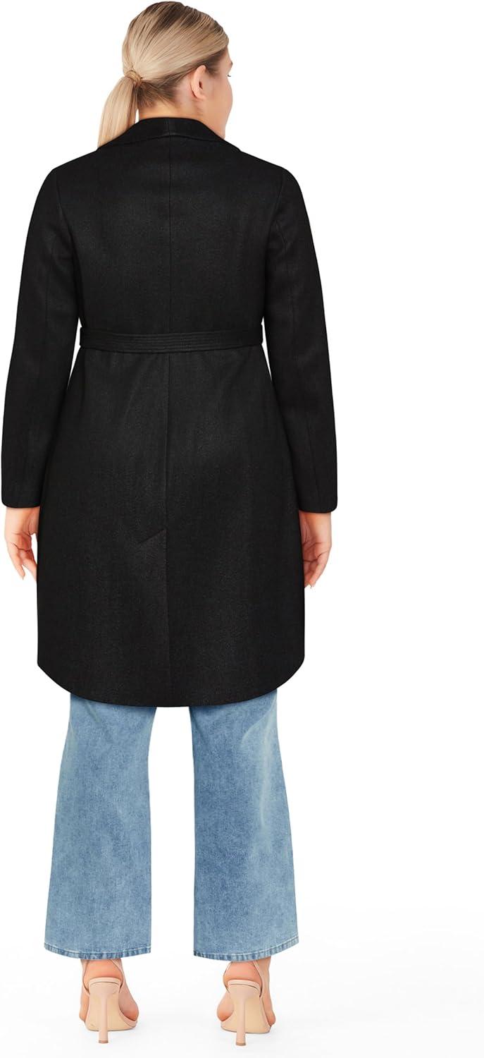 image:imageCity Chic Womens Plus Size Coat Callie DetailBlack