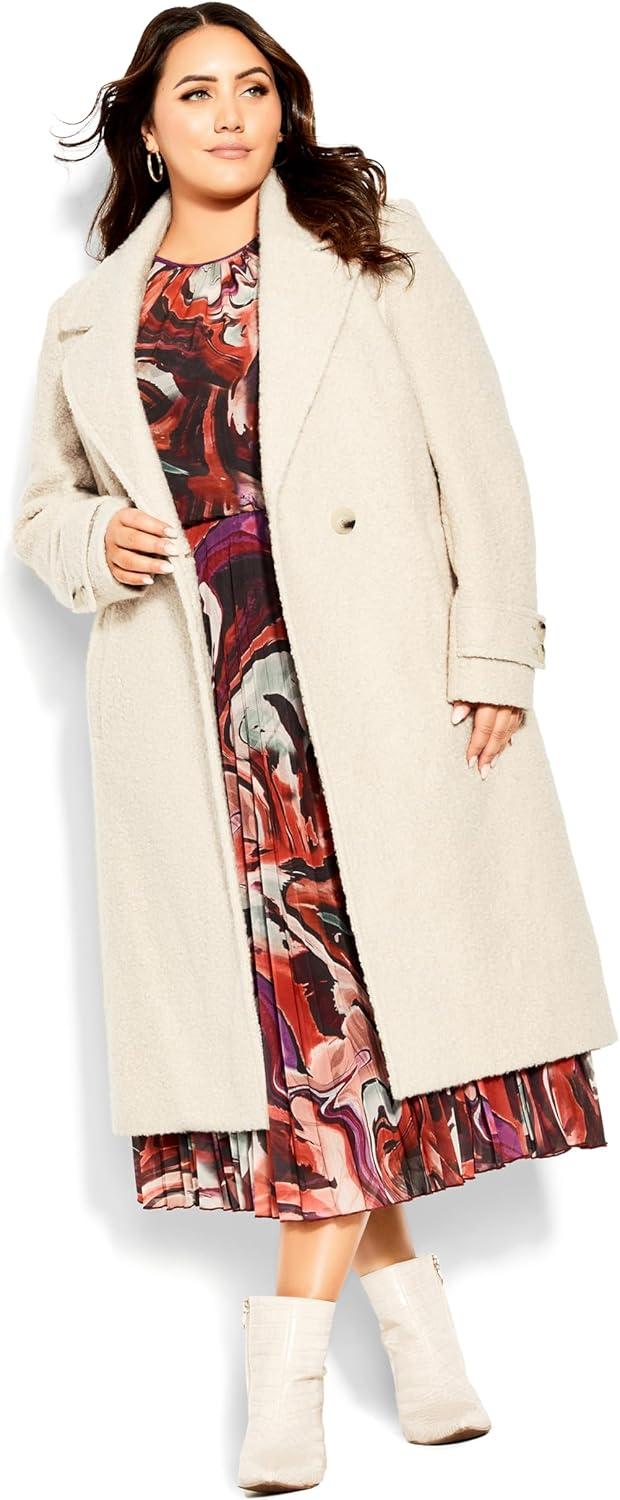 image:imageCity Chic Womens Plus Size Coat EllaBuff