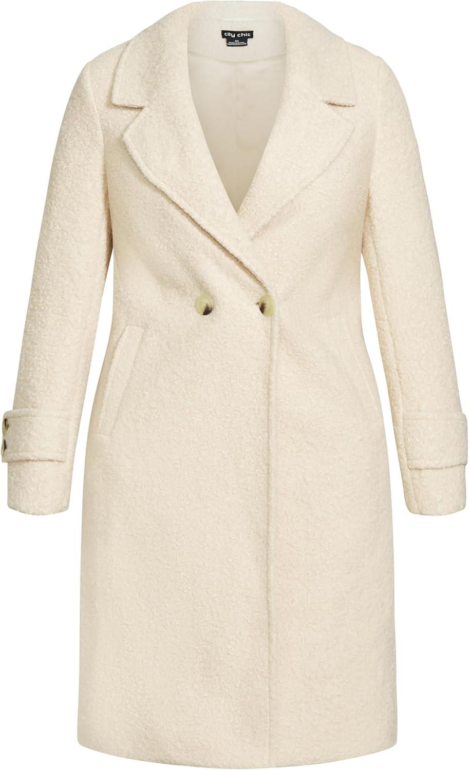 image:imageCity Chic Womens Plus Size Coat EllaBuff