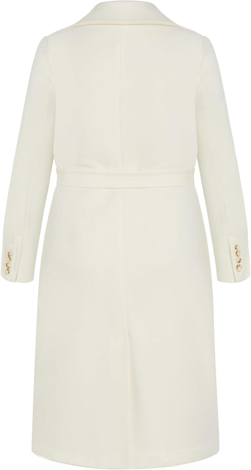 image:imageCity Chic Womens Plus Size Coat HunterCream