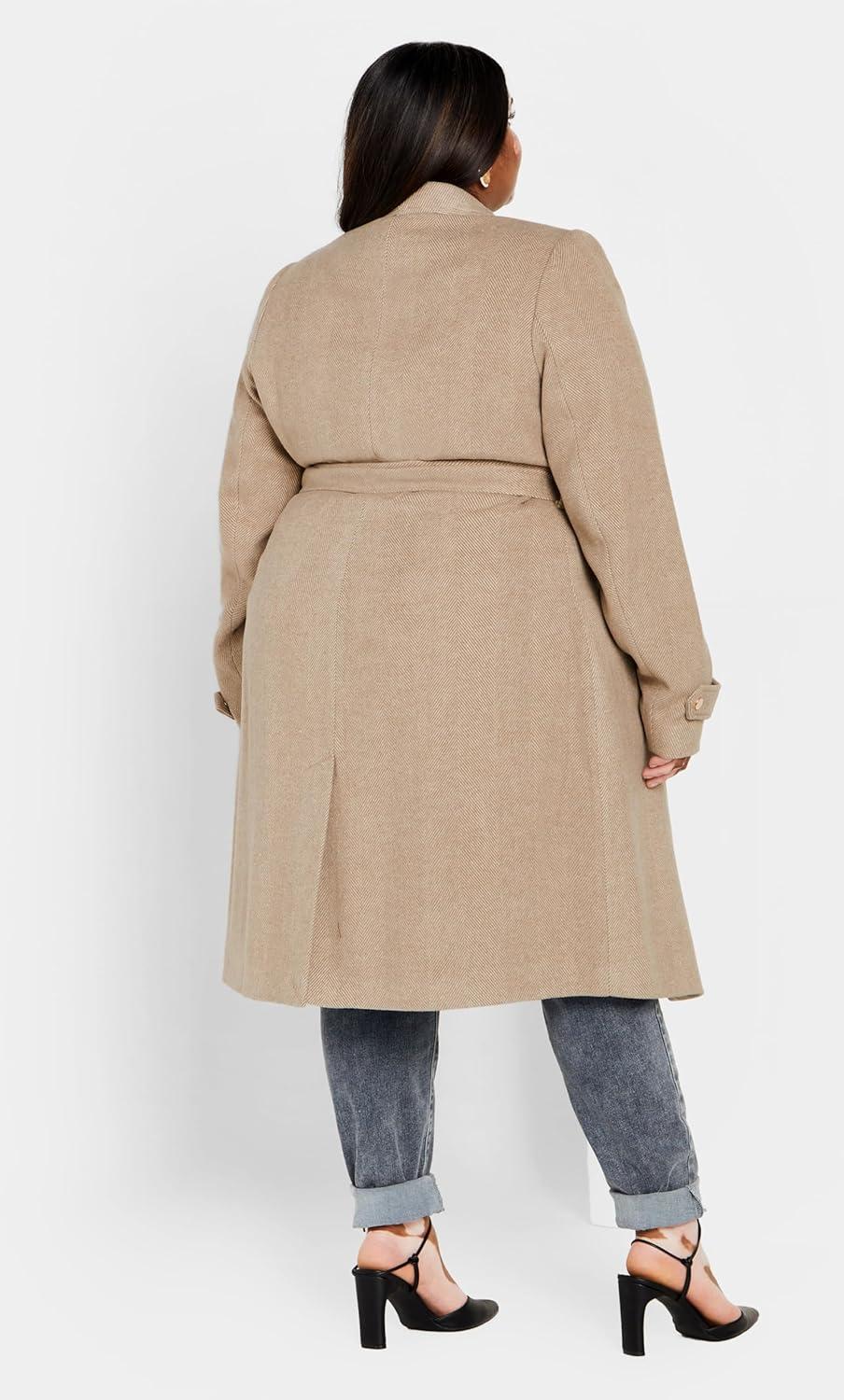 image:imageCity Chic Womens Plus Size Coat IsabellaBuff