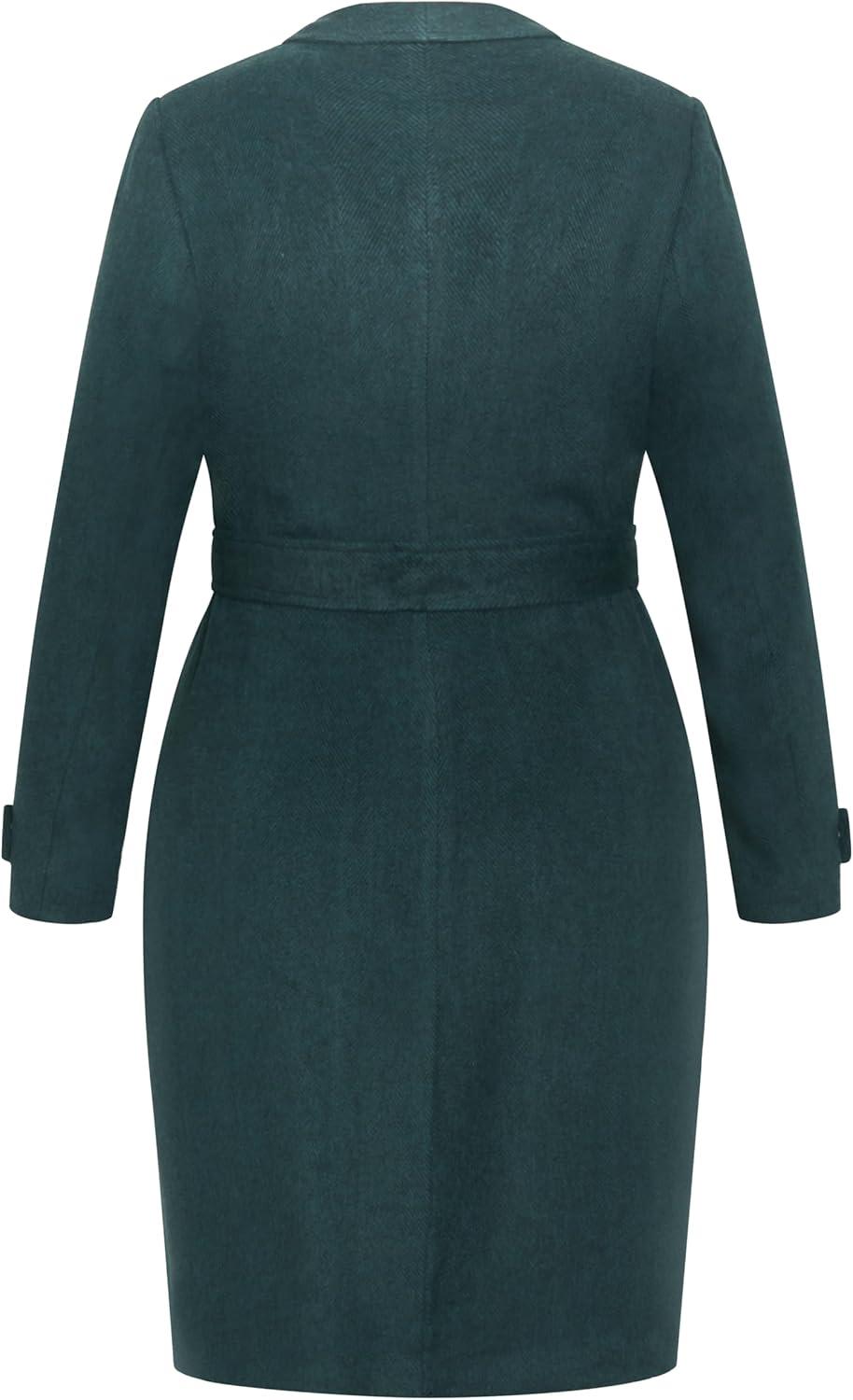 image:imageCity Chic Womens Plus Size Coat IsabellaEmerald