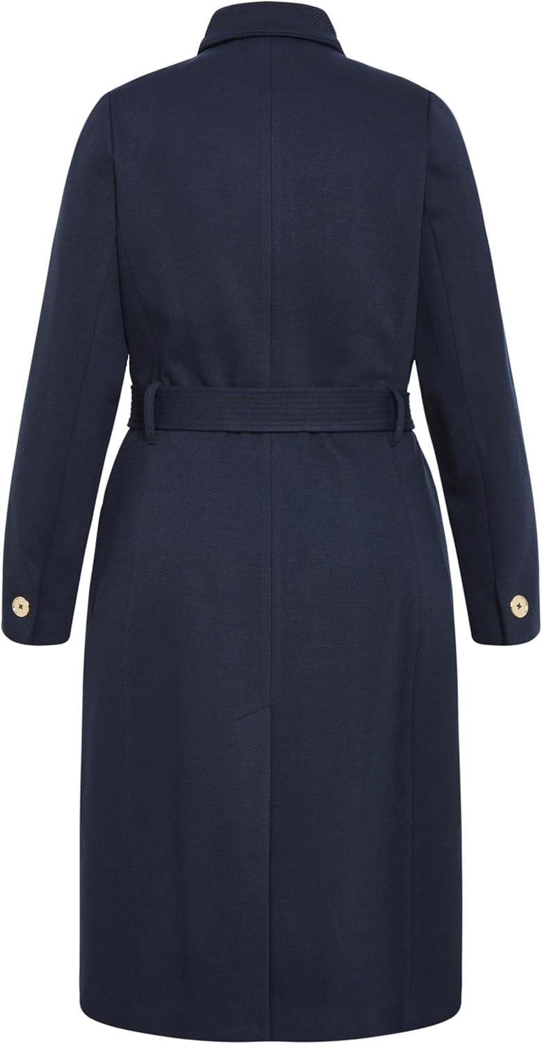 image:imageCity Chic Womens Plus Size Coat MiaNavy