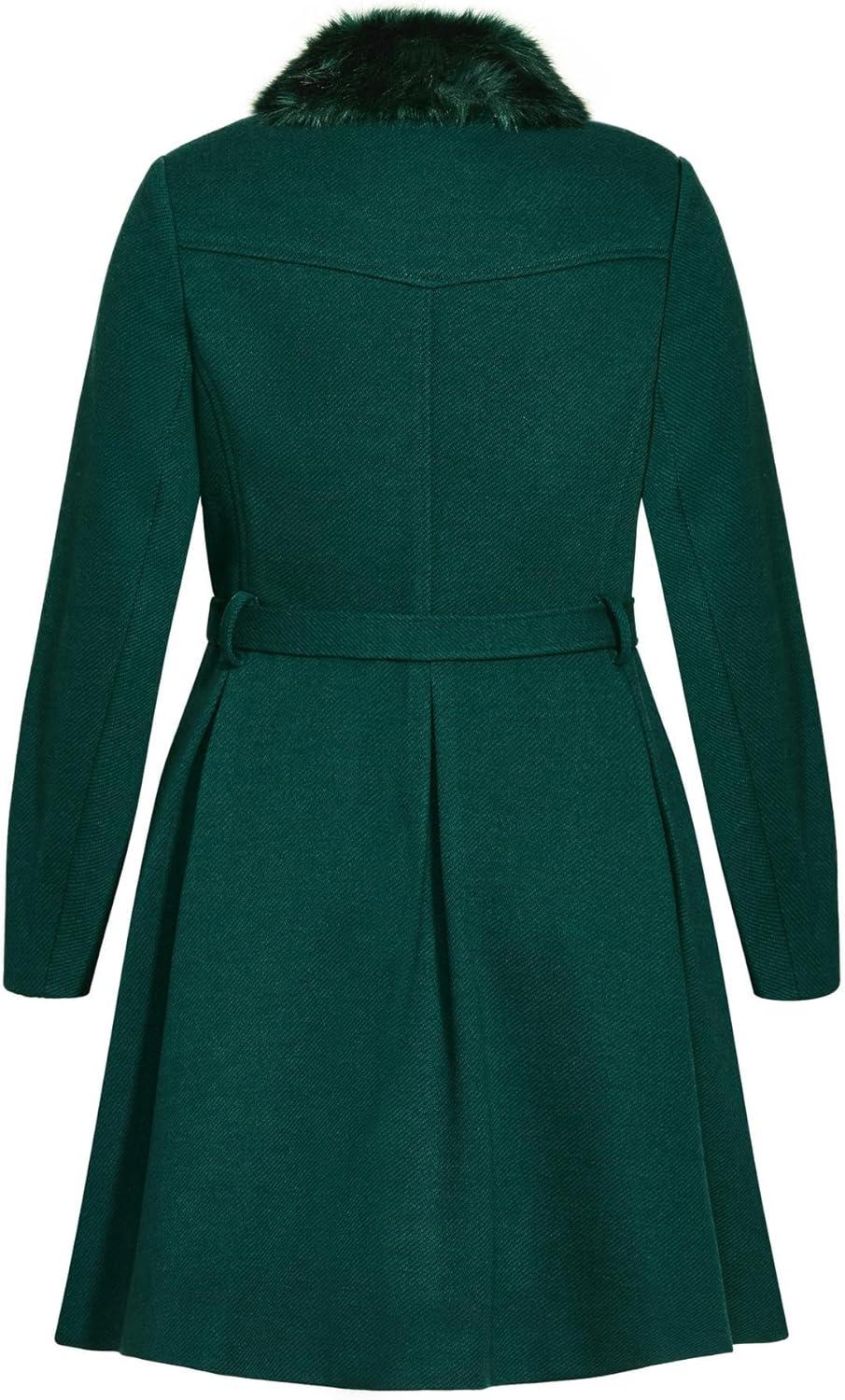 image:imageCity Chic Womens Plus Size Coat RosemaryJade