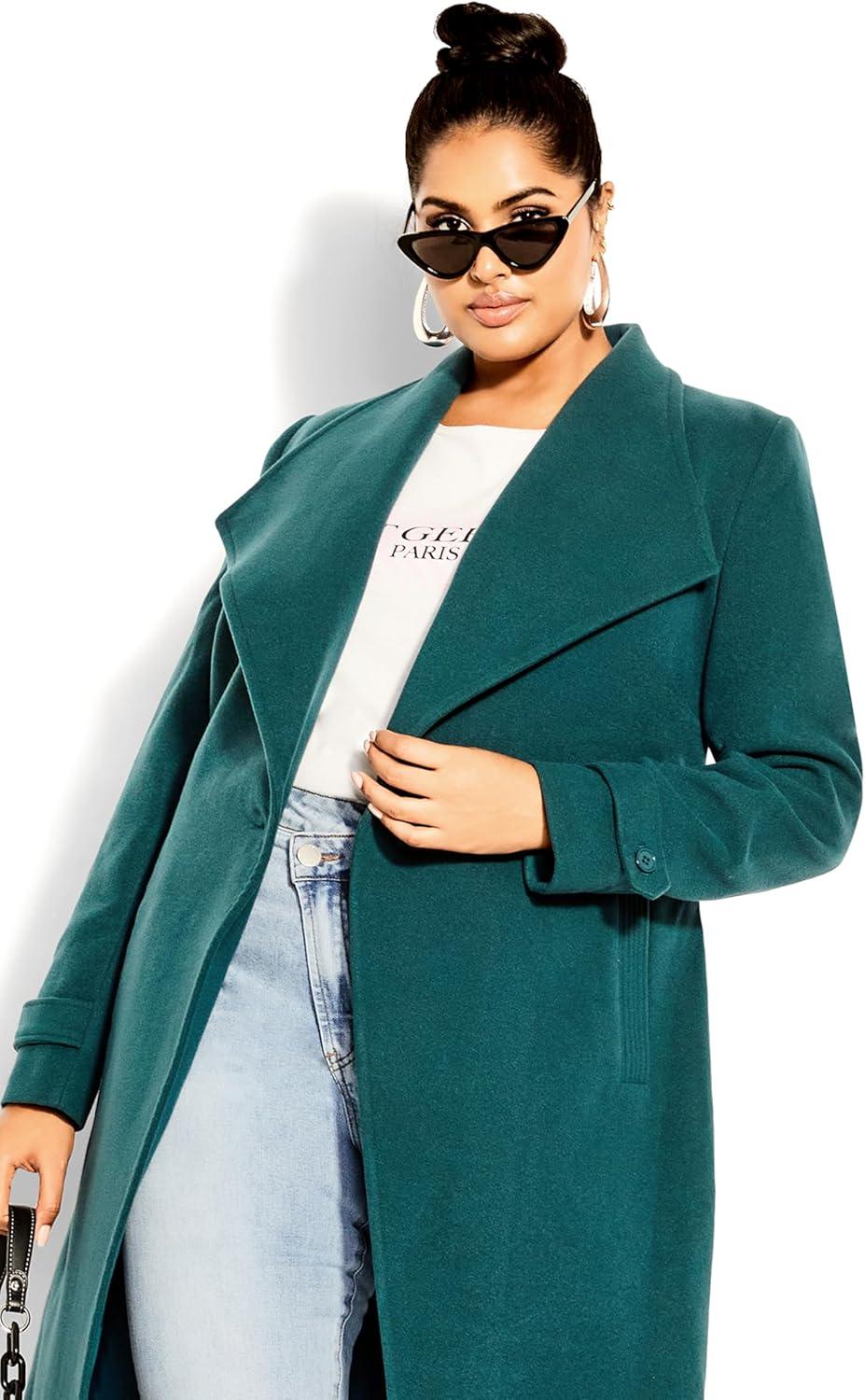 image:imageCity Chic Womens Plus Size Coat So ChicAlpine