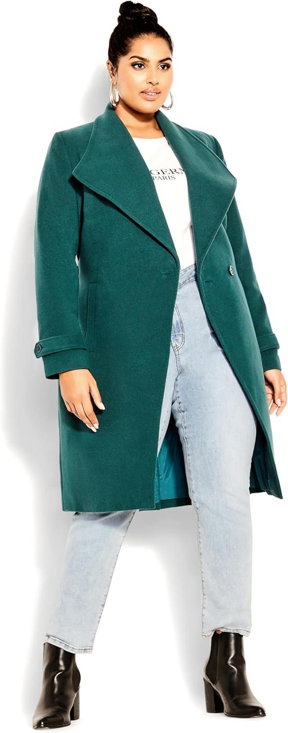 image:imageCity Chic Womens Plus Size Coat So ChicAlpine