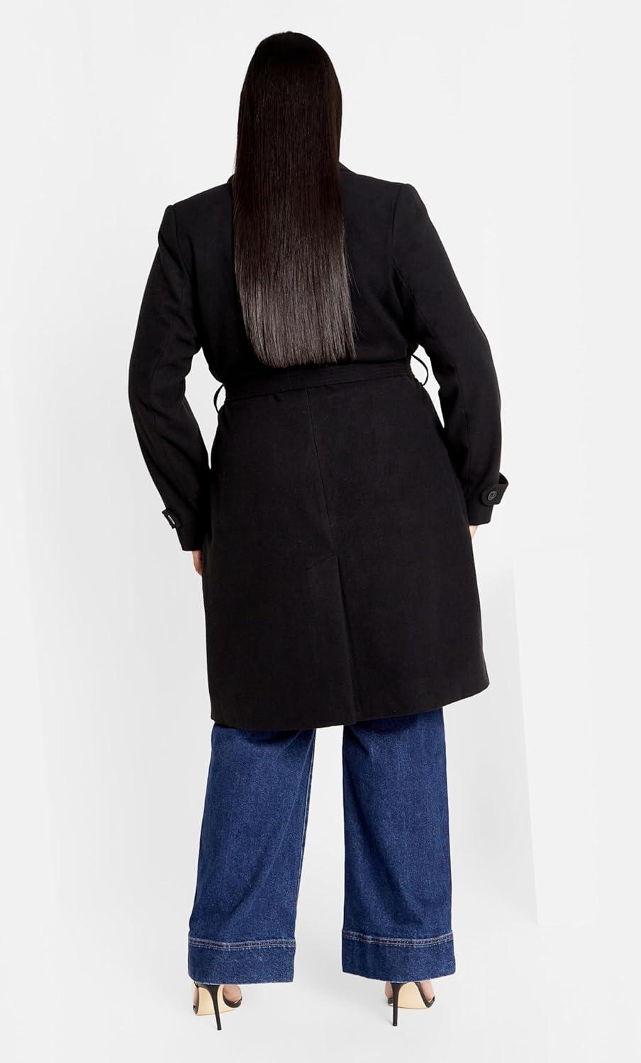image:imageCity Chic Womens Plus Size Coat So ChicBlack