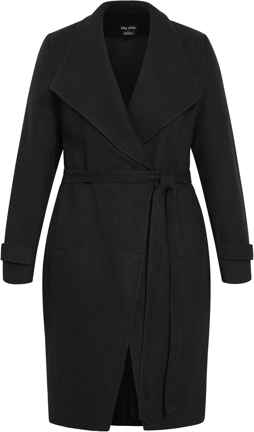 image:imageCity Chic Womens Plus Size Coat So ChicBlack