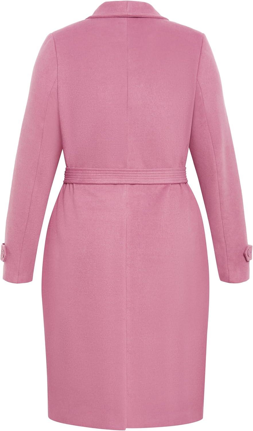 image:imageCity Chic Womens Plus Size Coat So ChicDusty Orchid