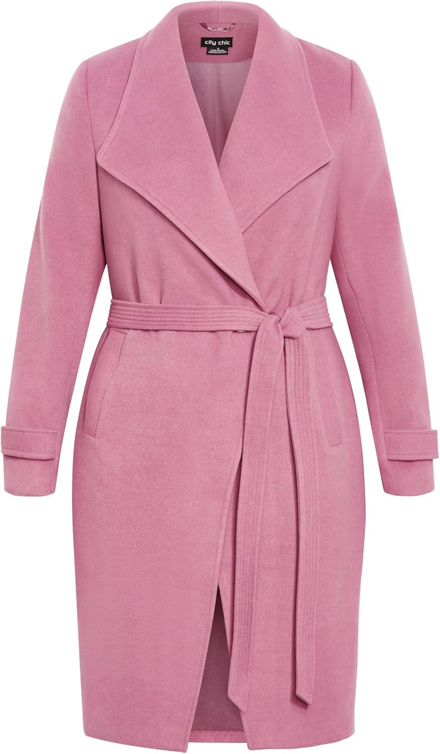 image:imageCity Chic Womens Plus Size Coat So ChicDusty Orchid