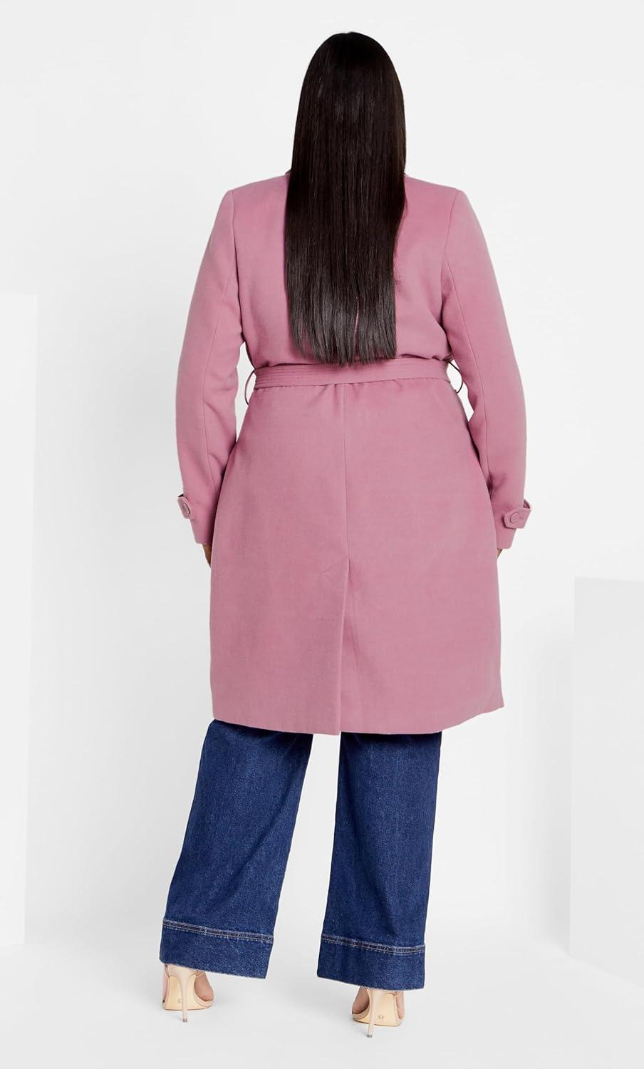 image:imageCity Chic Womens Plus Size Coat So ChicDusty Orchid