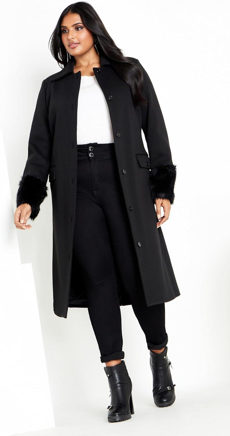 image:imageCity Chic Womens Plus Size CoatPenelope