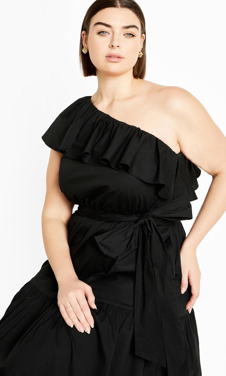 image:imageCity Chic Womens Plus Size Cocktail Dress FarrahBlack