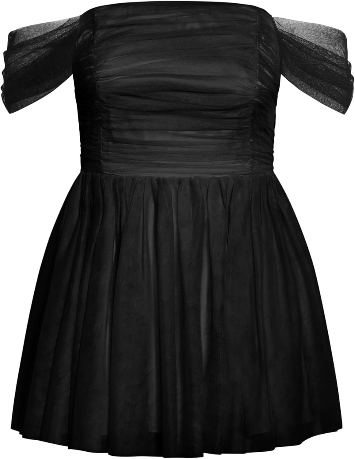 image:imageCity Chic Womens Plus Size Cocktail Dress LuluBlack