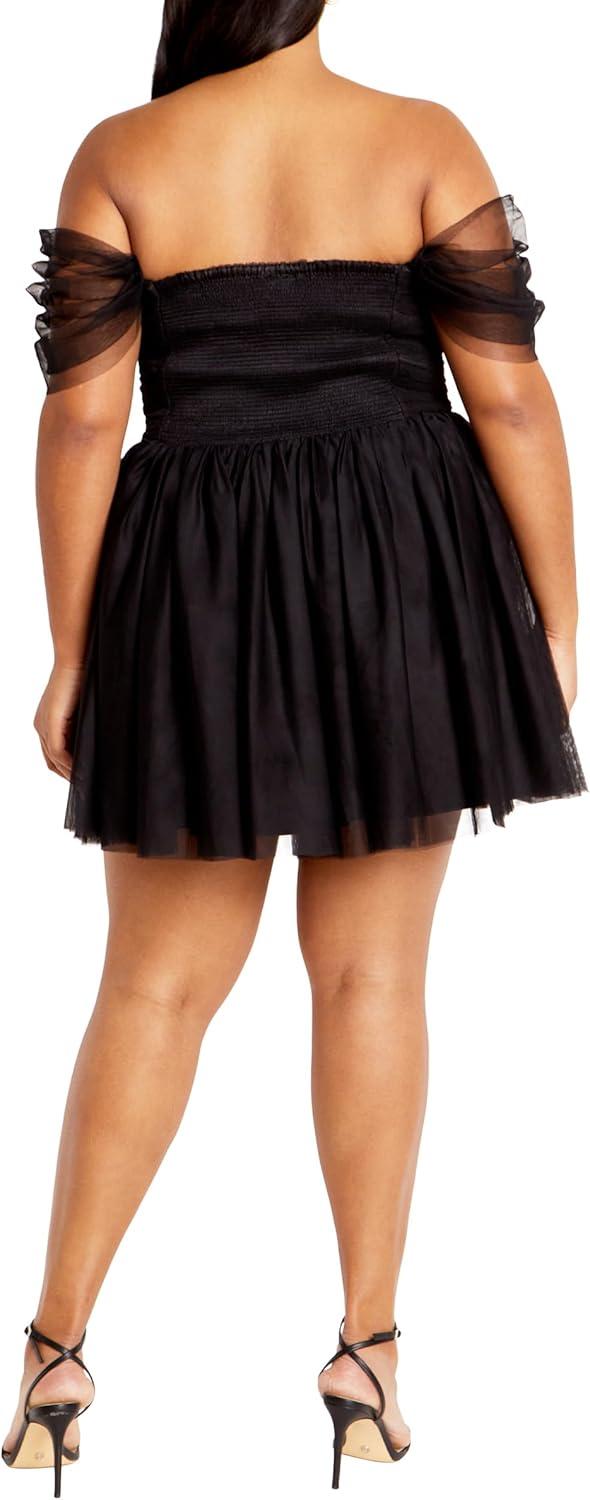 image:imageCity Chic Womens Plus Size Cocktail Dress LuluBlack