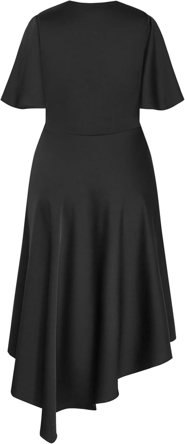 image:imageCity Chic Womens Plus Size Cocktail Dress Scarlette FlutterBlack