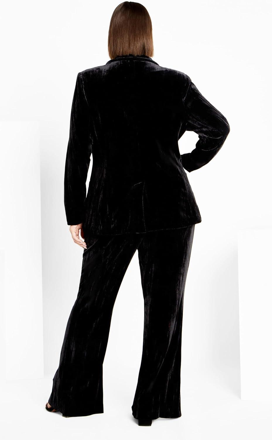 image:imageCity Chic Womens Plus Size Crushed JacketBlack