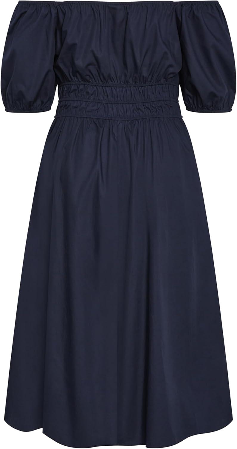 image:imageCity Chic Womens Plus Size Dress Adelynn Balloon Sleeve MidiNavy