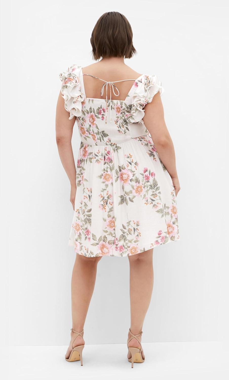 image:imageCity Chic Womens Plus Size Dress Alma PrintElegant Floral Print