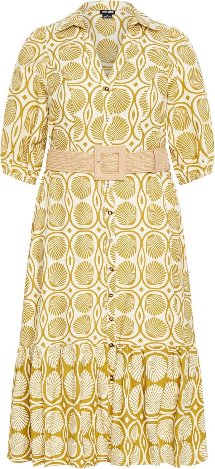 image:imageCity Chic Womens Plus Size Dress Anna SeashellSeashells