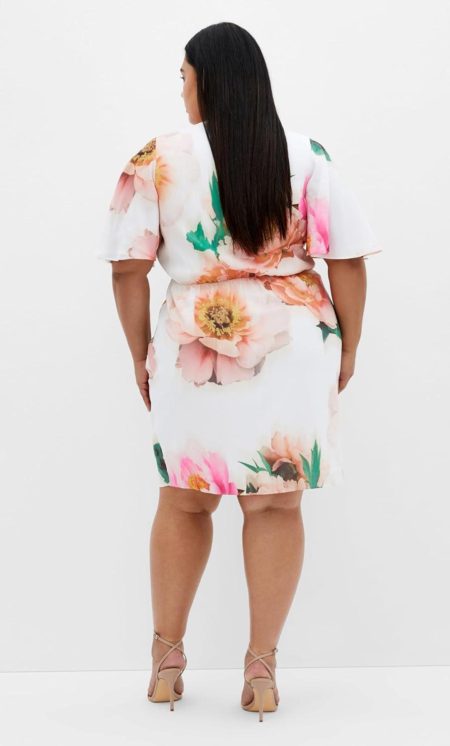 image:imageCity Chic Womens Plus Size Dress Braelynn Floral MiniGarden Party