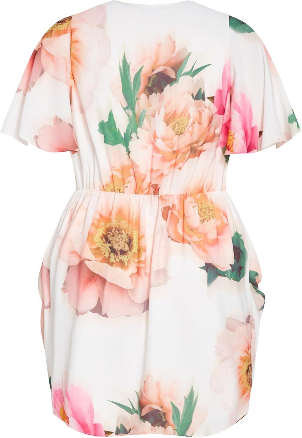 image:imageCity Chic Womens Plus Size Dress Braelynn Floral MiniGarden Party