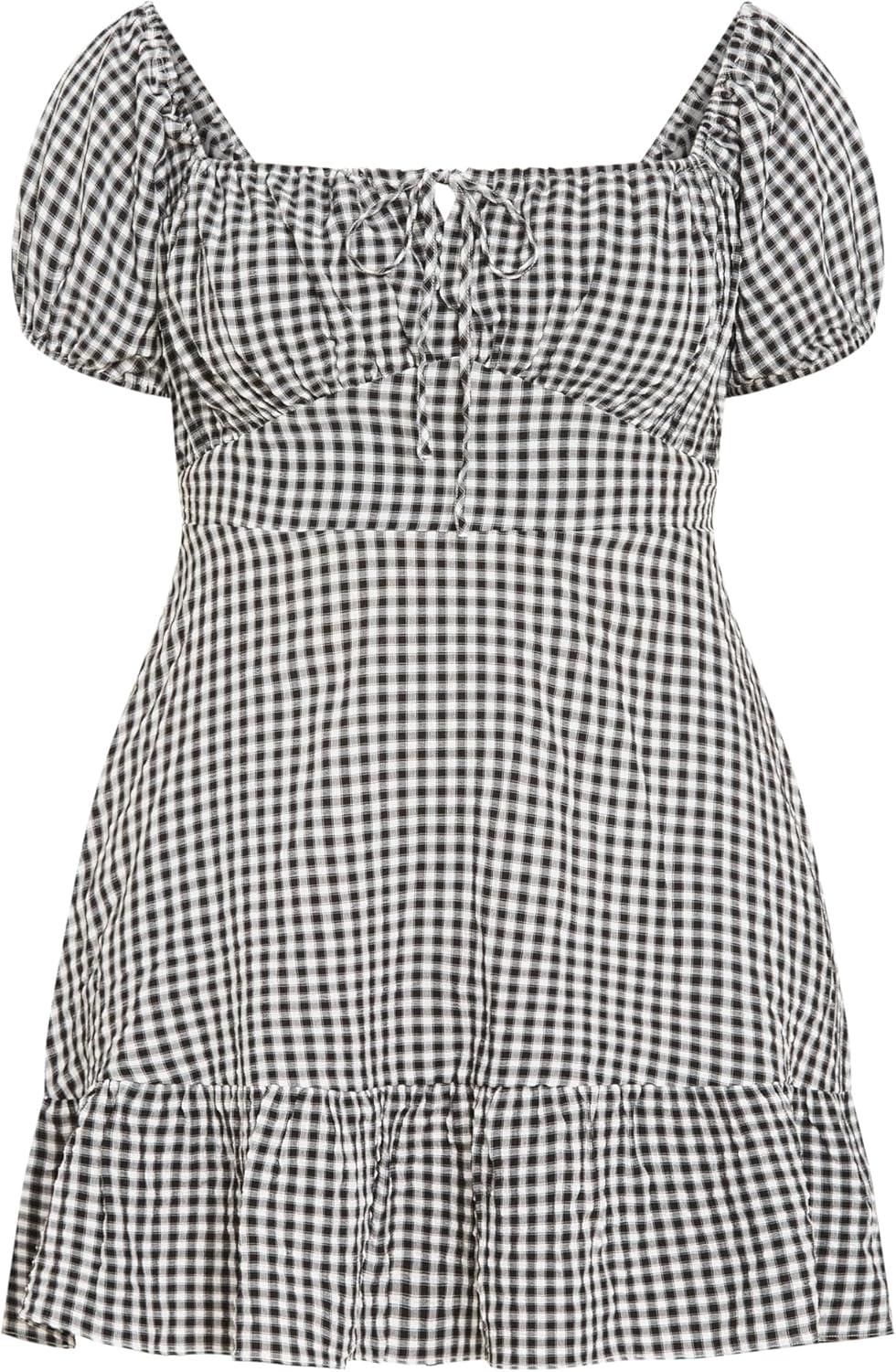 image:imageCity Chic Womens Plus Size Dress Cute GinghamBlk Gingham