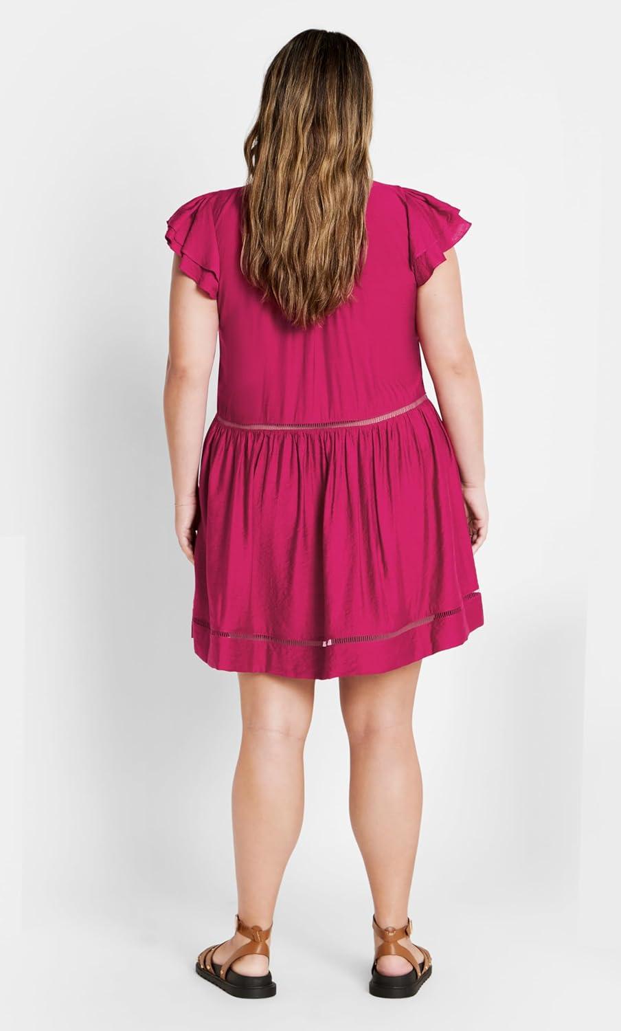 image:imageCity Chic Womens Plus Size Dress DallasSangria