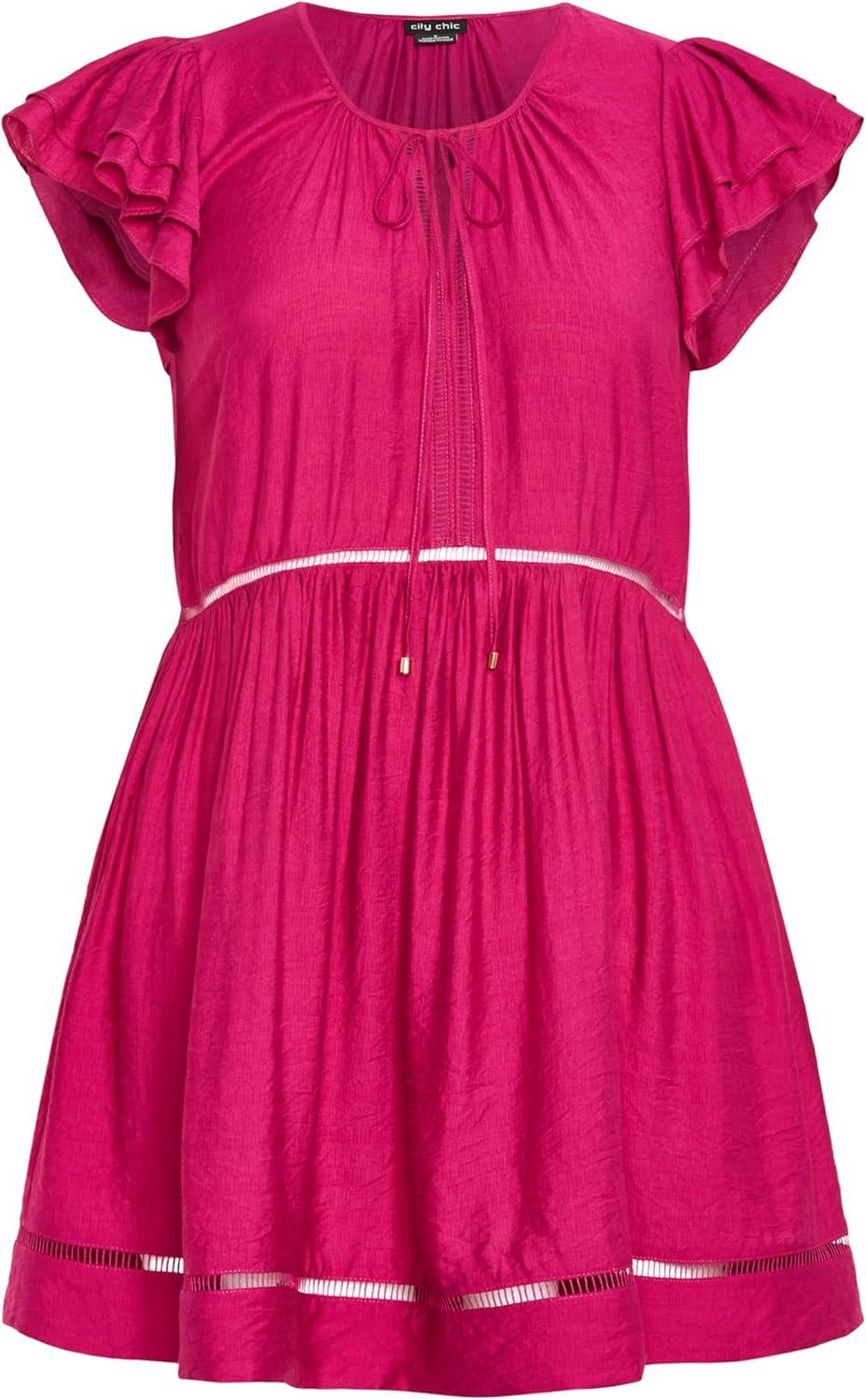 image:imageCity Chic Womens Plus Size Dress DallasSangria