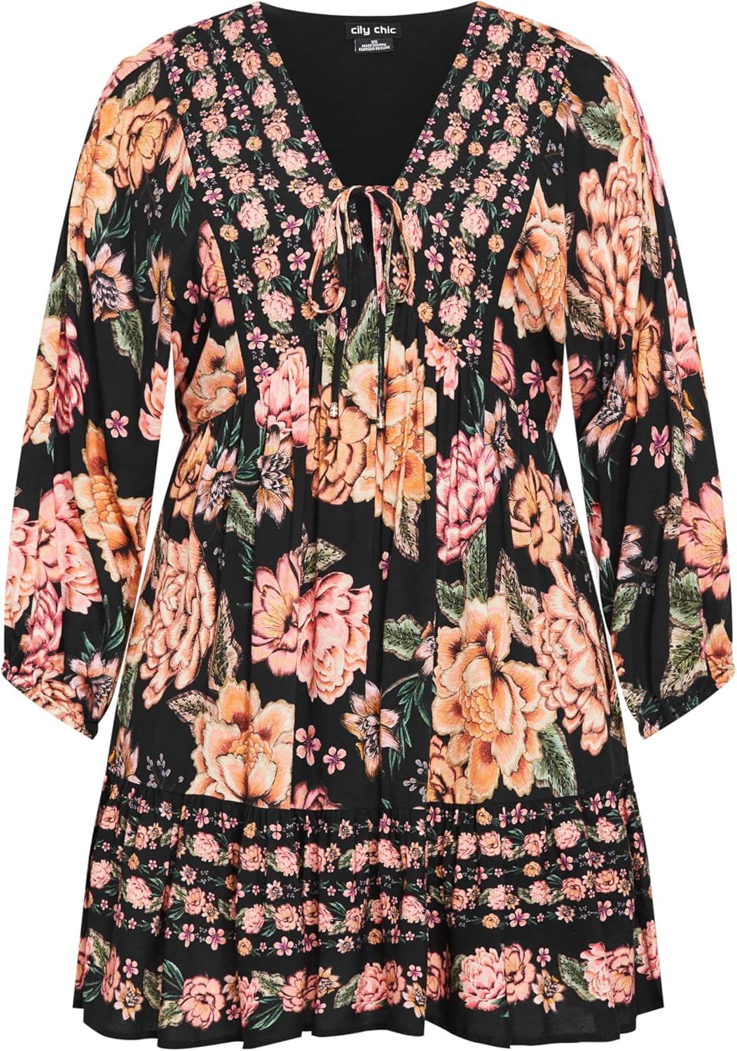image:imageCity Chic Womens Plus Size Dress Devine Mini BorderDevine Beauty