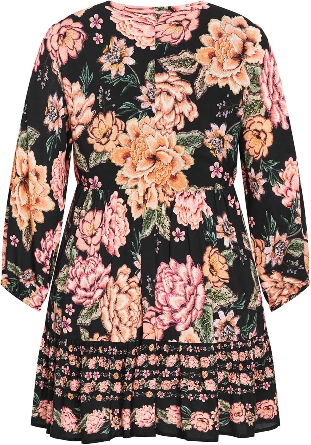 image:imageCity Chic Womens Plus Size Dress Devine Mini BorderDevine Beauty