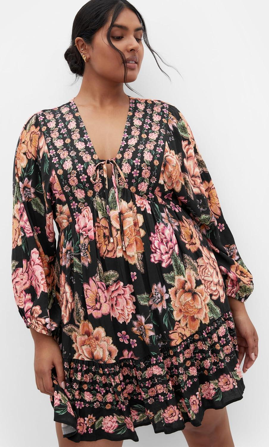 image:imageCity Chic Womens Plus Size Dress Devine Mini BorderDevine Beauty