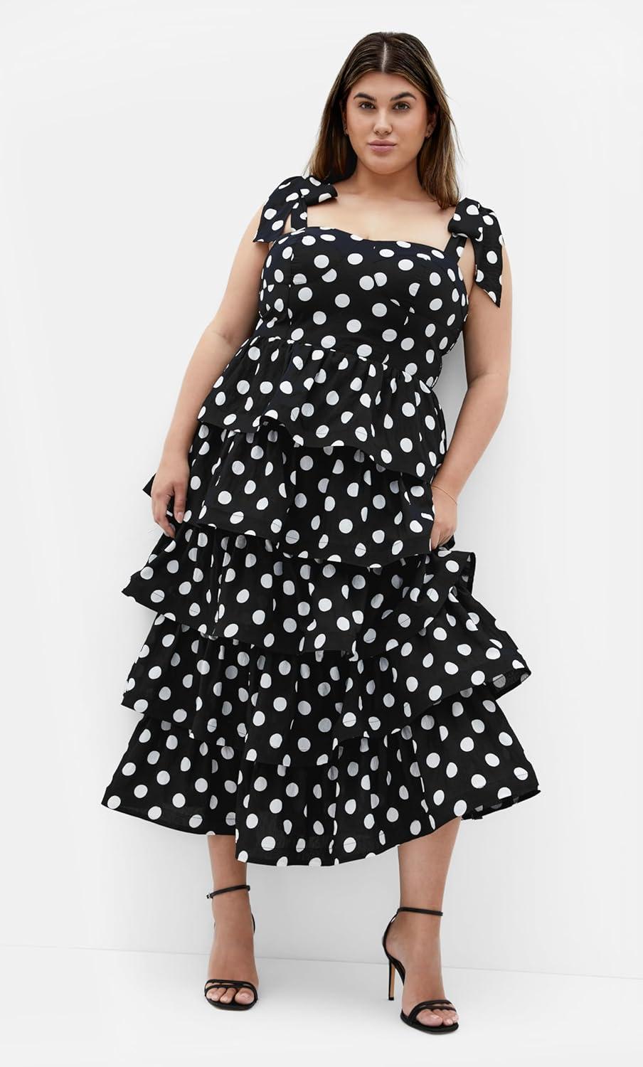 image:imageCity Chic Womens Plus Size Dress Elina Print