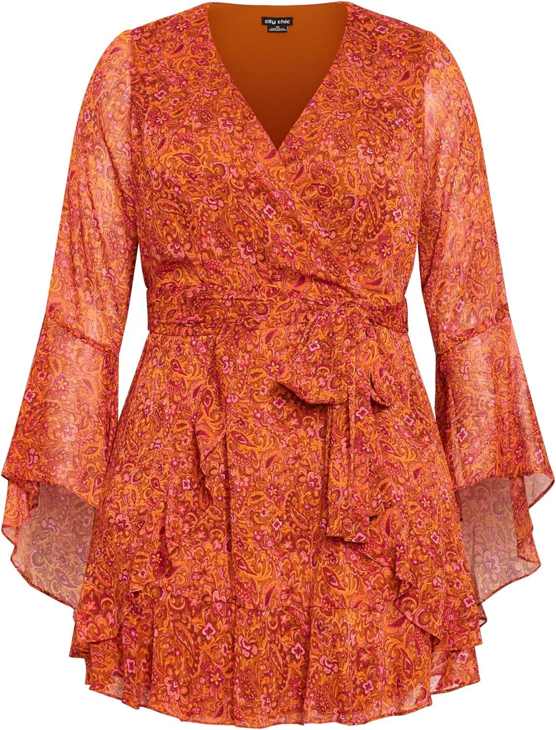 image:imageCity Chic Womens Plus Size Dress EsmePaisley