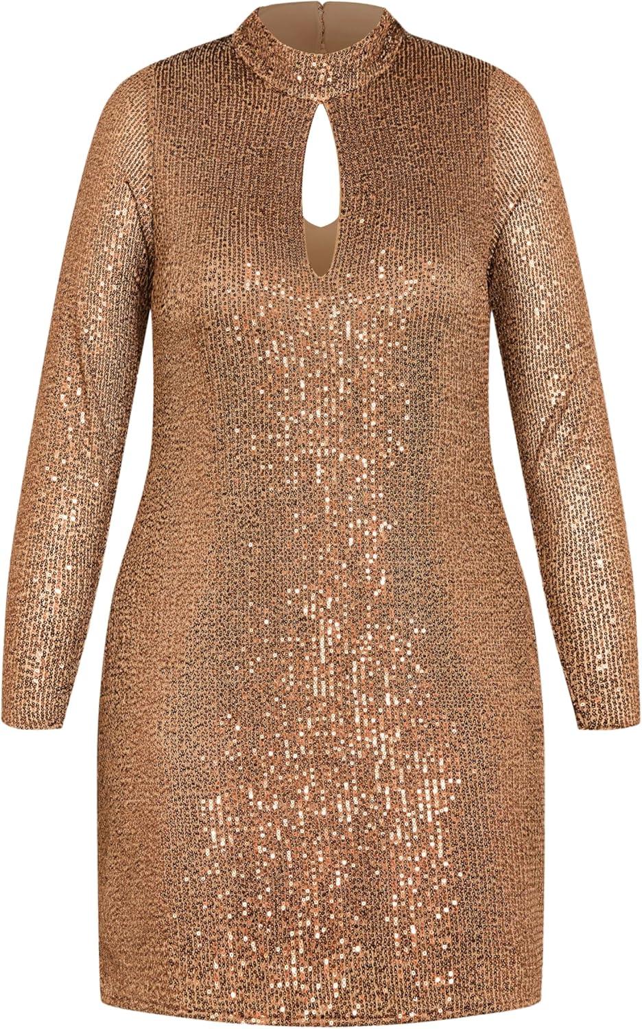 image:imageCity Chic Womens Plus Size Dress GlowingBronze