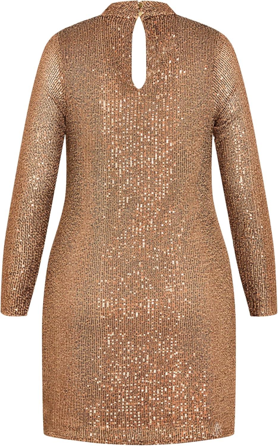 image:imageCity Chic Womens Plus Size Dress GlowingBronze