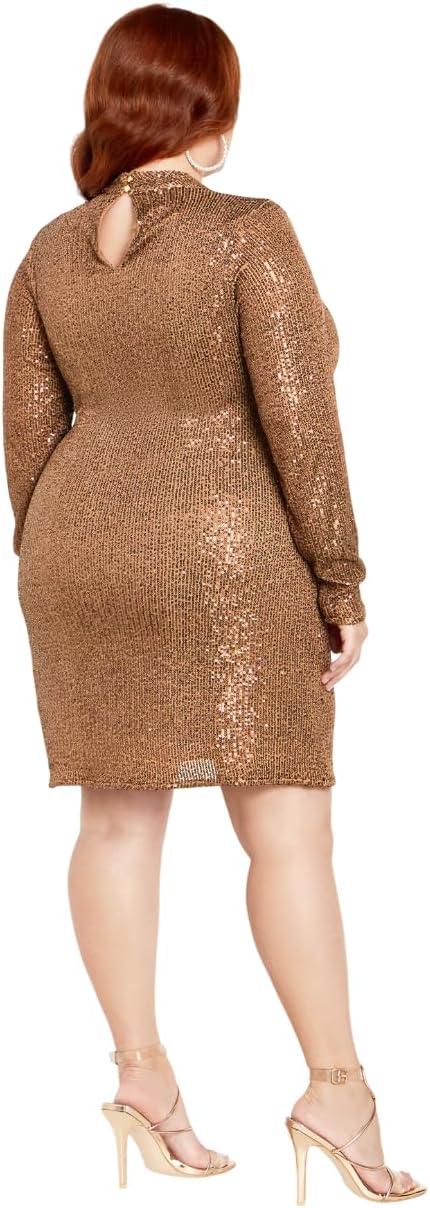image:imageCity Chic Womens Plus Size Dress GlowingBronze