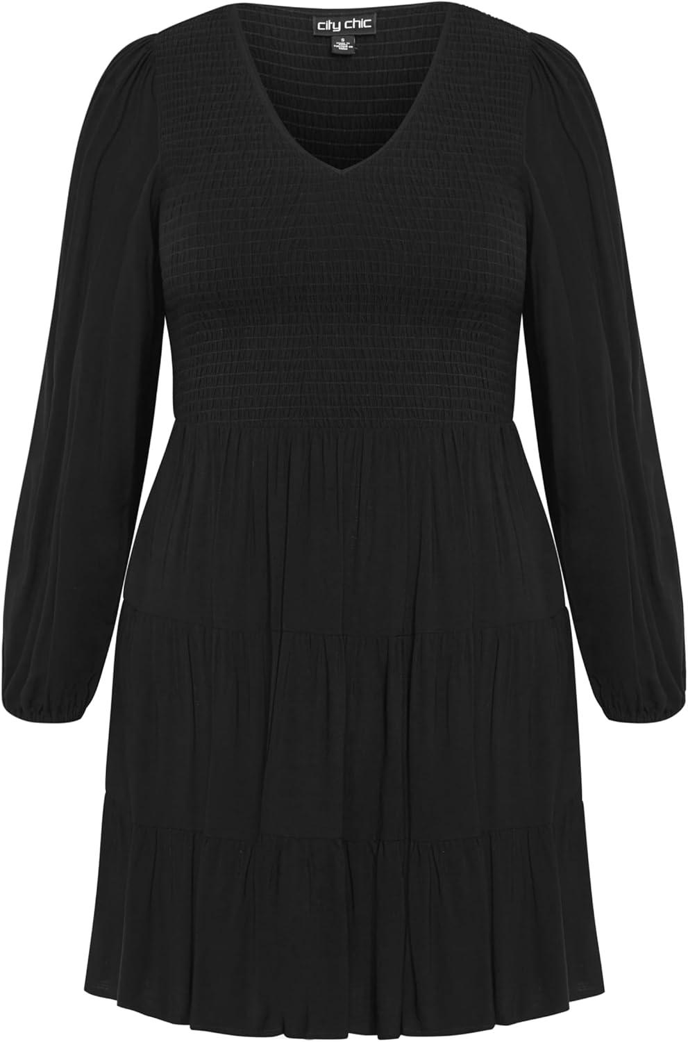 image:imageCity Chic Womens Plus Size Dress Iris ArielleBlack