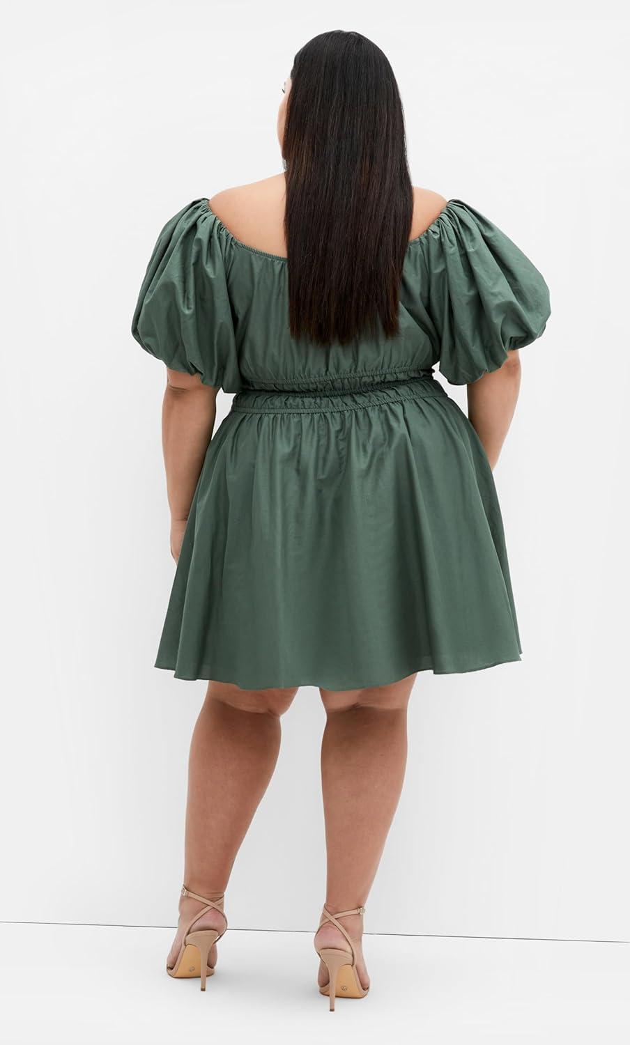 image:imageCity Chic Womens Plus Size Dress LillianDark Sage