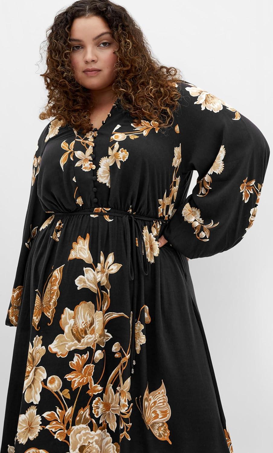 image:imageCity Chic Womens Plus Size Dress Love at First Sight MaxiLove at First Sight