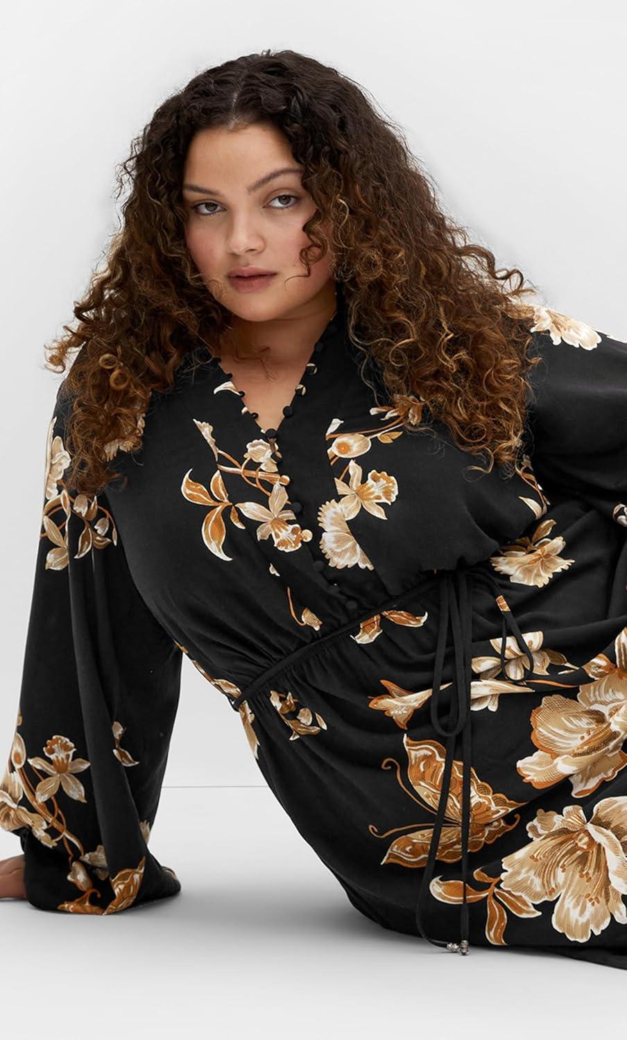 image:imageCity Chic Womens Plus Size Dress Love at First Sight MaxiLove at First Sight