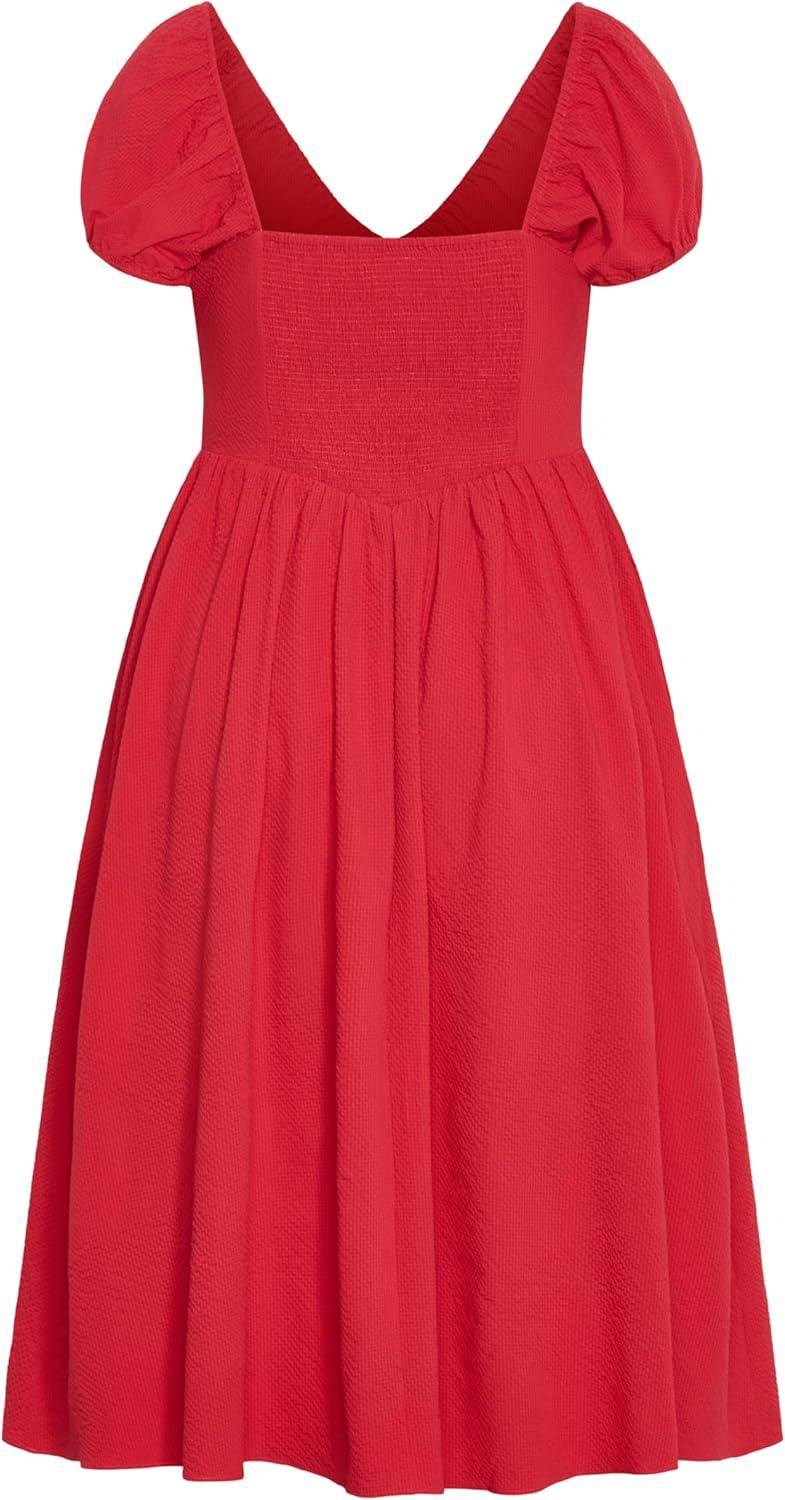 image:imageCity Chic Womens Plus Size Dress Shelby MidiRed