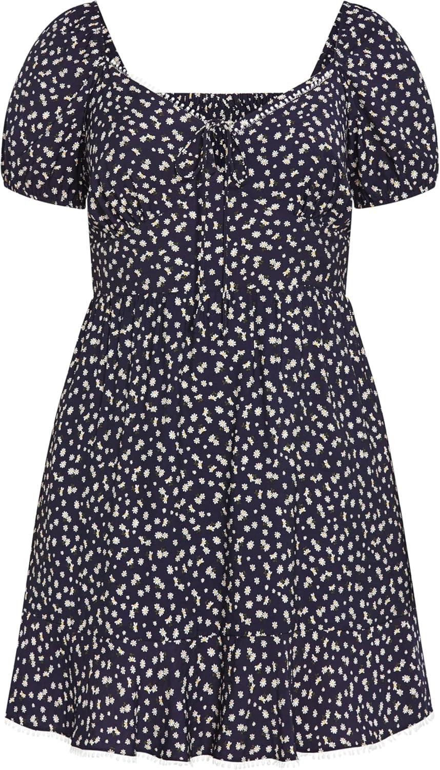 image:imageCity Chic Womens Plus Size Dress Sky KissNavy Daisy