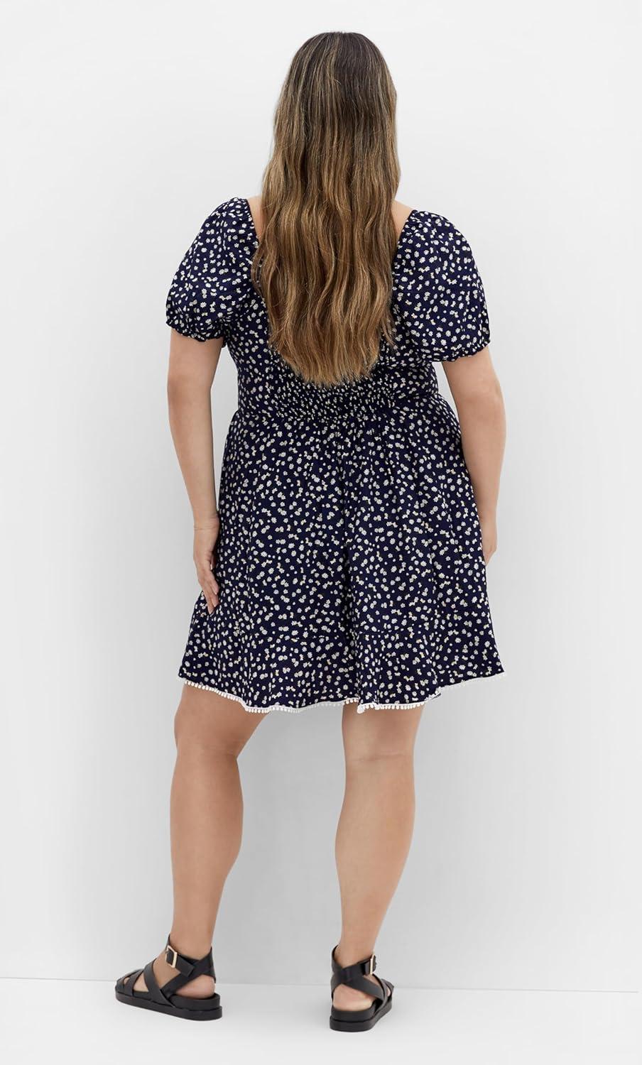 image:imageCity Chic Womens Plus Size Dress Sky KissNavy Daisy