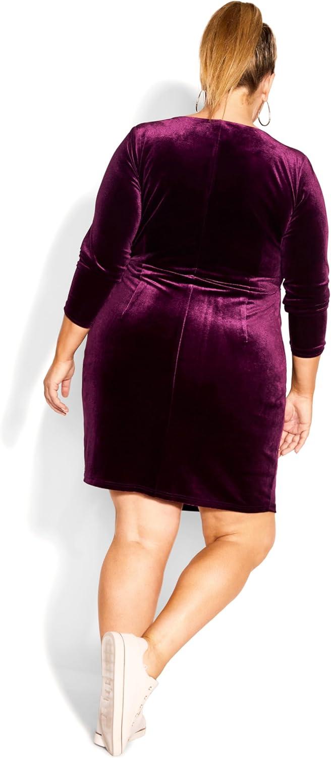 image:imageCity Chic Womens Plus Size Dress ClareOxblood