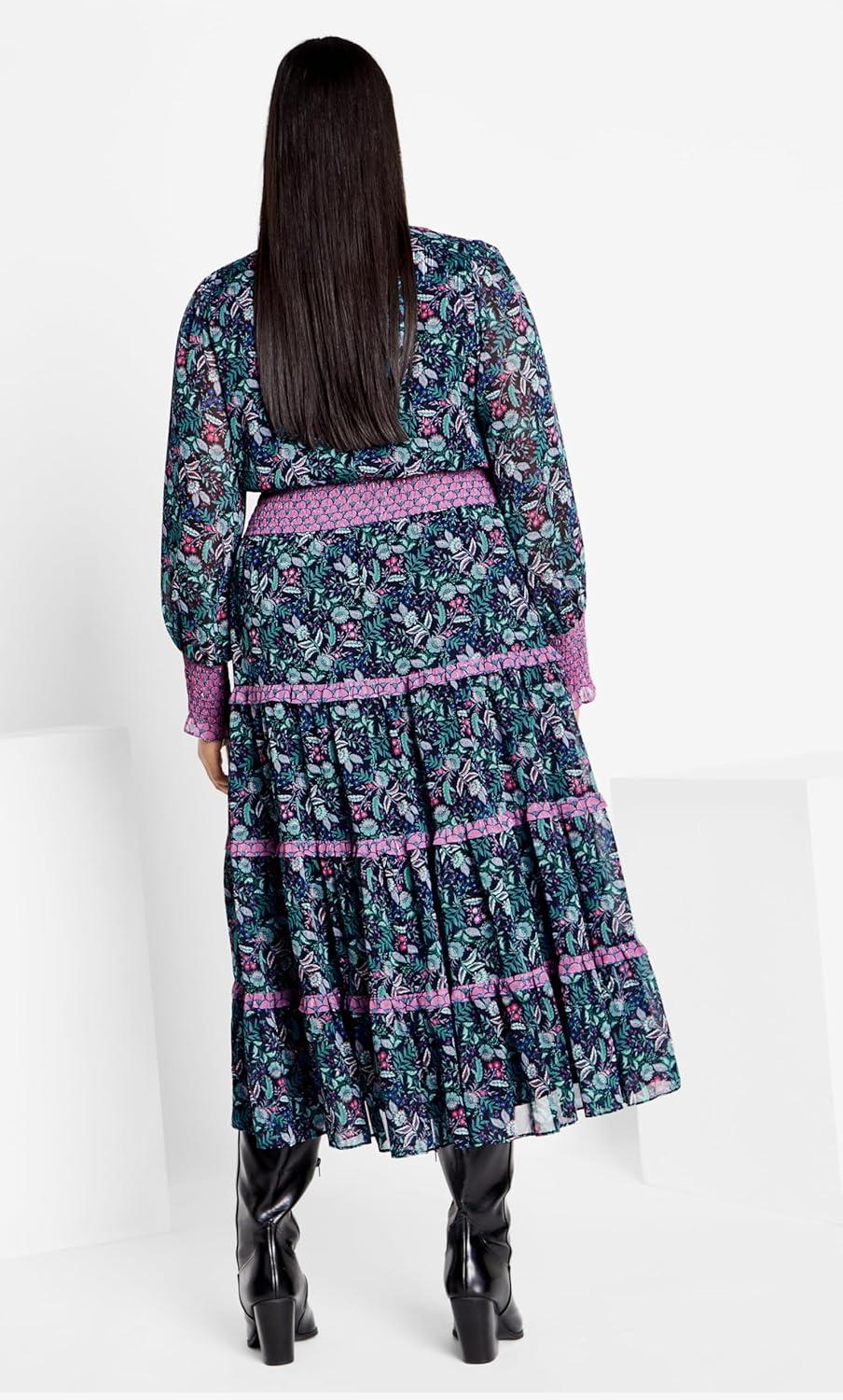 image:imageCity Chic Womens Plus Size Dress Gwendolyn PRTFlorentine