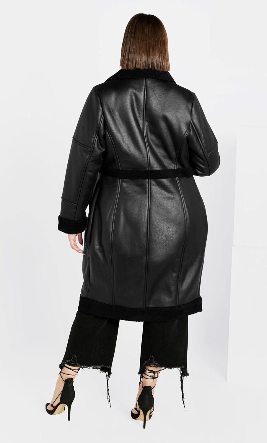 image:imageCity Chic Womens Plus Size Hayden CoatBlack