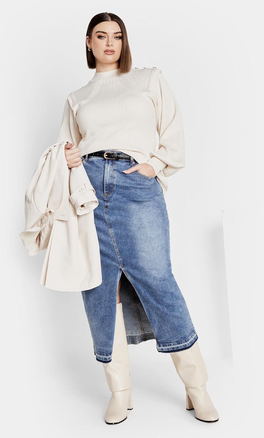 image:imageCity Chic Womens Plus Size Isabella SweaterOat