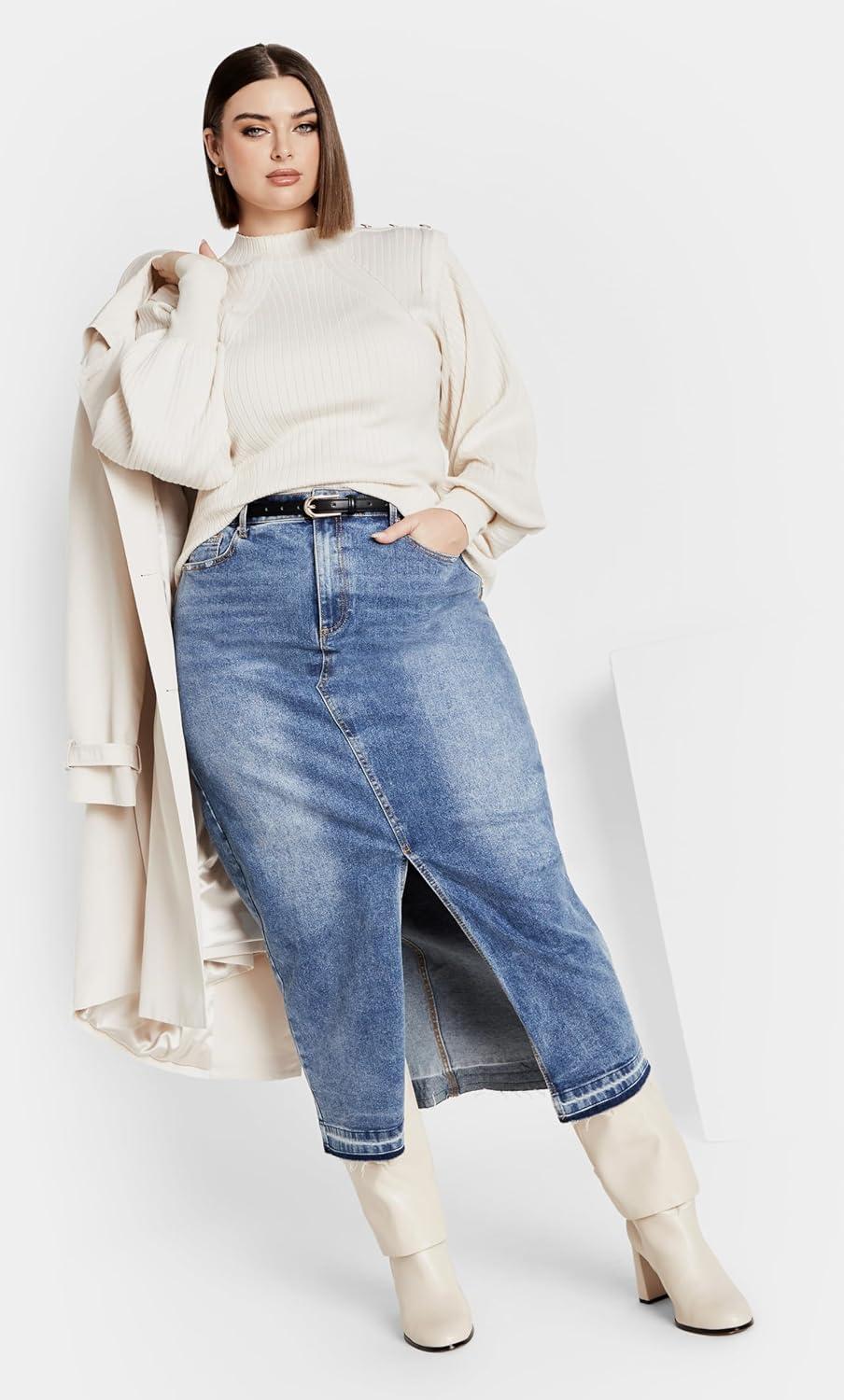 image:imageCity Chic Womens Plus Size Isabella SweaterOat